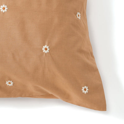 Daisy Embroidery Pillowcase 700X500 Beige