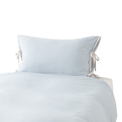 Cica Satin Ribbon Pillowcase 700 X 500 Blue