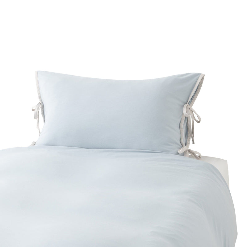 Cica Satin Ribbon Pillowcase 700 X 500 Blue