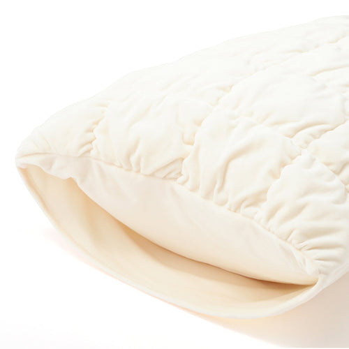 Warmy Square Quilt Pillowcase 700X500Mm Ivory