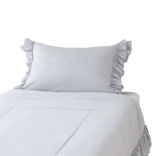 Fuwaro Cooling Pillow Cover  Frill Gray