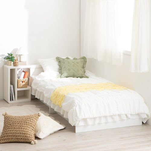 Fuwaro Cooling Pillow Cover Gather White
