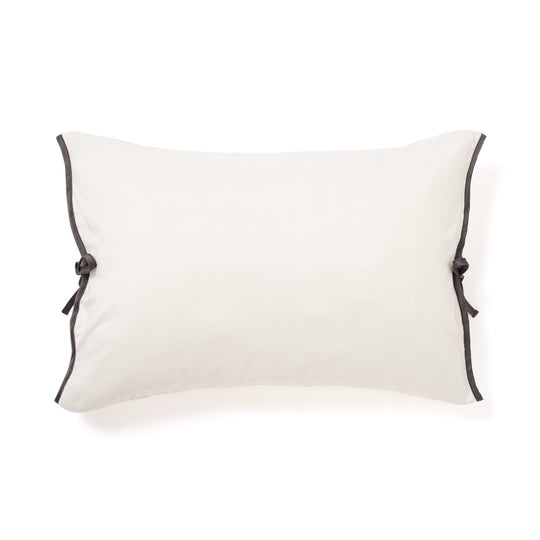 Fuwaro Cooling Pillow Cover Bicolor Wave Ivory X Dark Gray