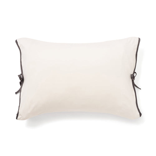 Fuwaro Cooling Pillow Cover Bicolor Wave Ivory X Dark Gray