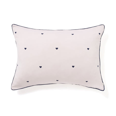 Fuwaro Cooling Pillow Cover Heart  Pink X Navy