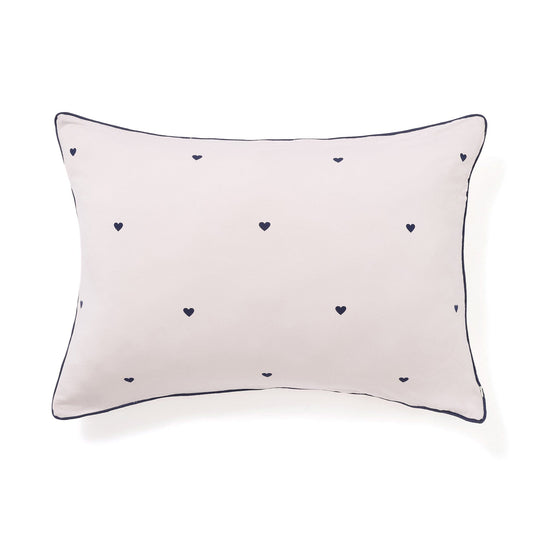 Fuwaro Cooling Pillow Cover Heart  Pink X Navy