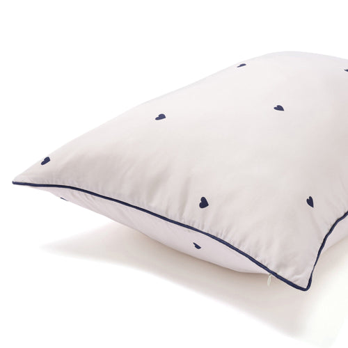 Fuwaro Cooling Pillow Cover Heart  Pink X Navy