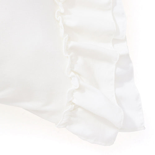 Fuwaro Cooling Pillow Cover  Frill White