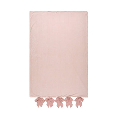 WARMY White Ribbon Comforter Case Single Pink