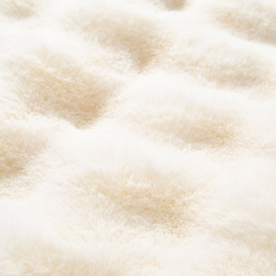 WARMY Pokomoko Fur Comforter Case Double White