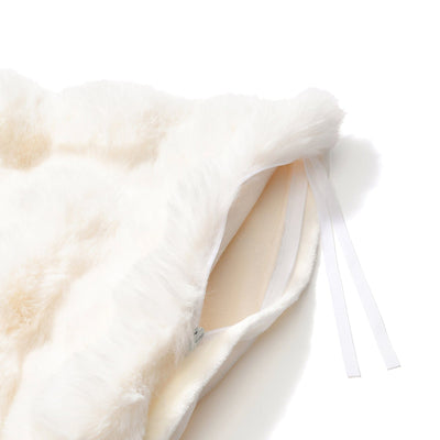 WARMY Pokomoko Fur Comforter Case Double White