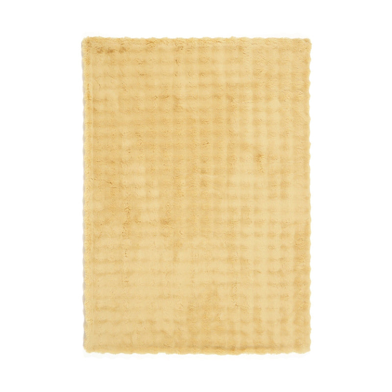 Warmy Pokomoko Fur Duvet Cover Single Yellow