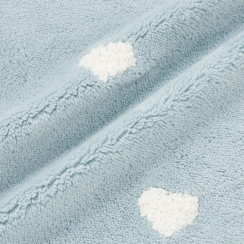 Warmy Heart Duvet Cover Single Blue