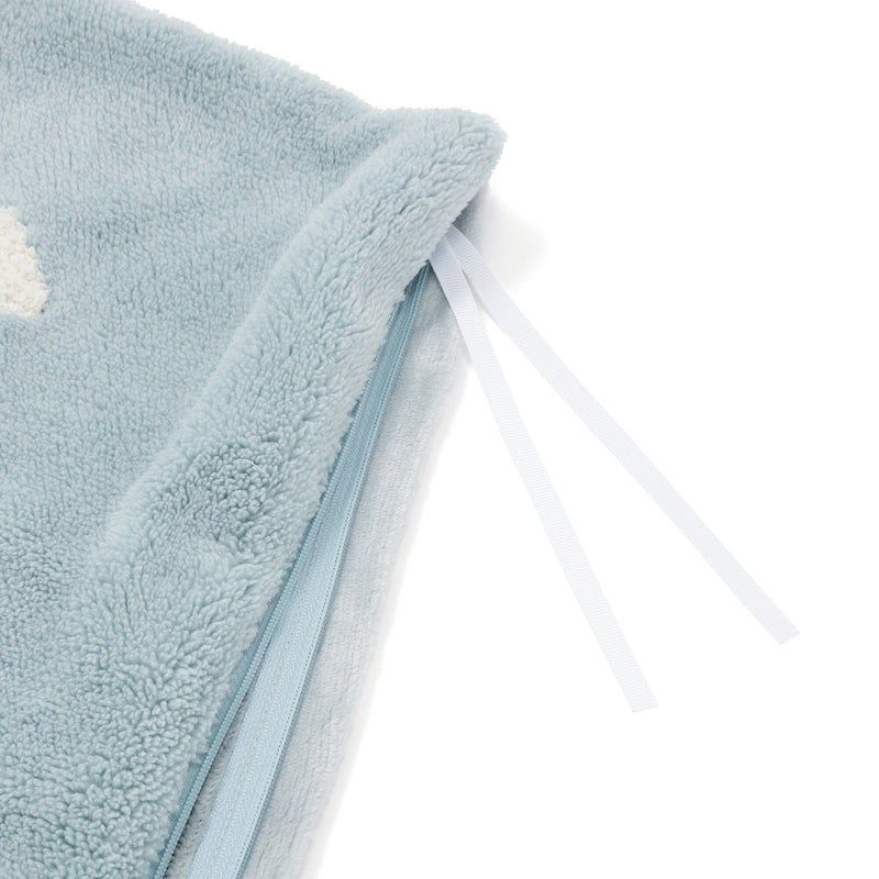 Warmy Heart Duvet Cover Double Blue