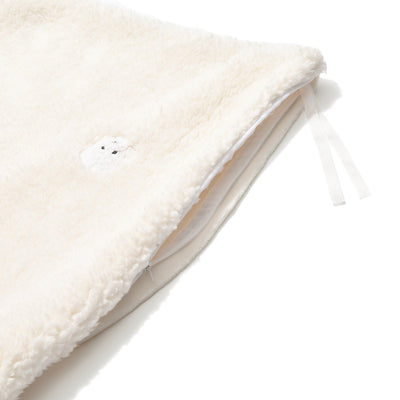 Warmy Poodle X Boa Duvet Cover Double Ivory