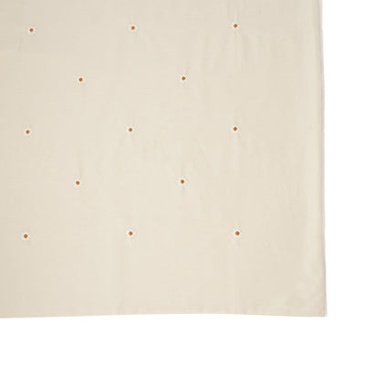 Daisy Embroidery Comforter Case Single Ivory