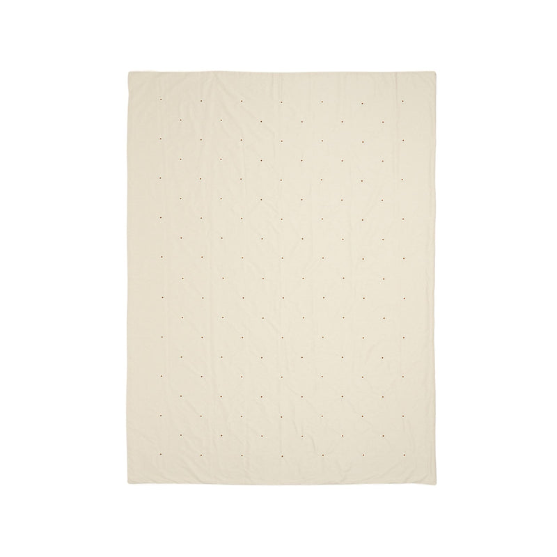 Daisy Embroidery Comforter Case Single Ivory