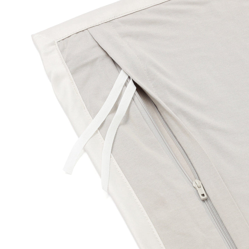 Cica Satin Ribbon Duvet Cover Single Gray x Beige