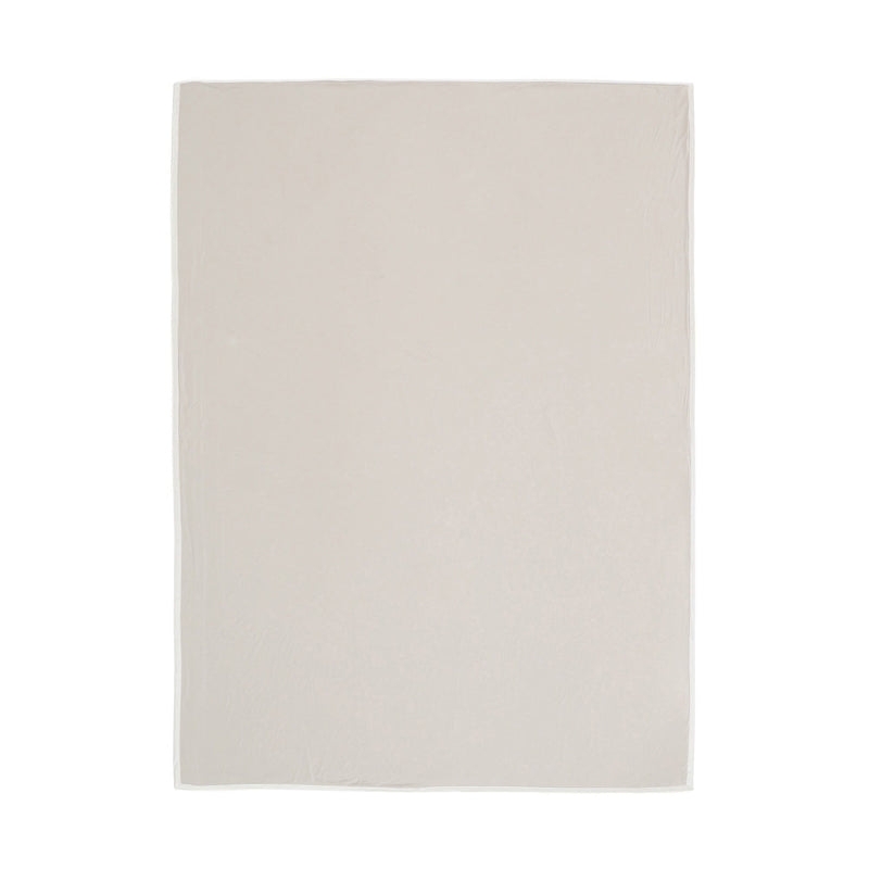 Cica Satin Ribbon Duvet Cover Single Gray x Beige