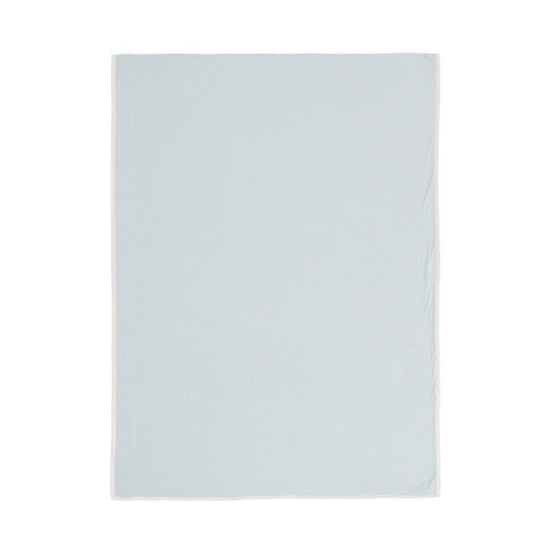 Cica Satin Ribbon Duvet Cover Single Blue