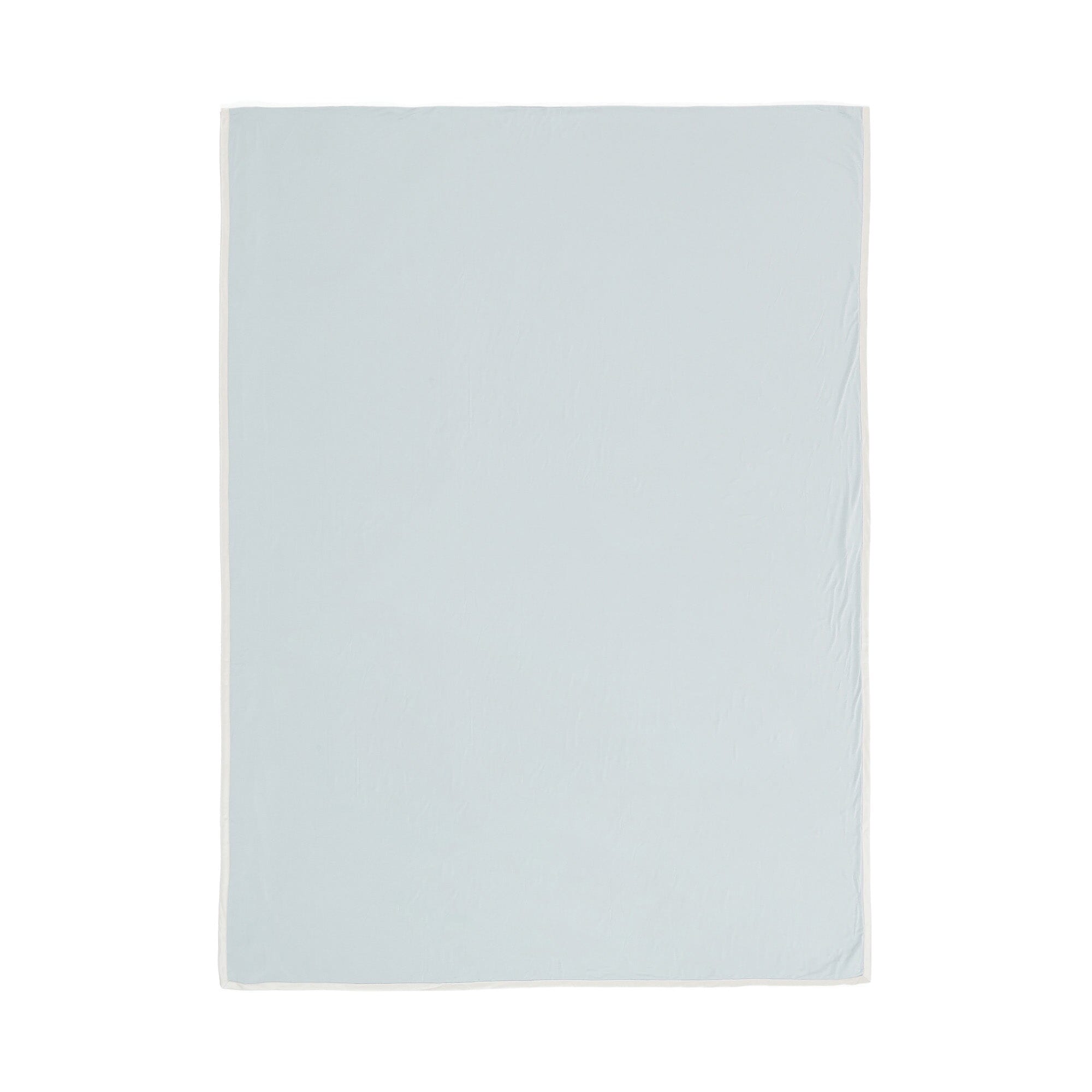 Cica Satin Ribbon Duvet Cover Double Blue