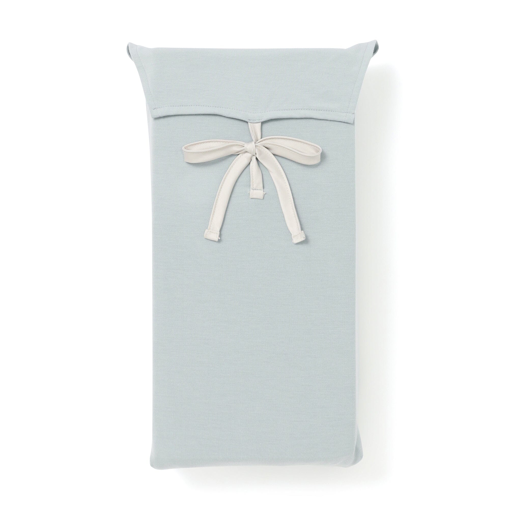 Cica Satin Ribbon Duvet Cover Double Blue