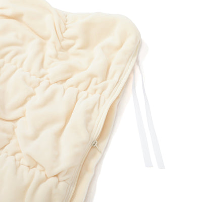 Warmy Square Quilt Duvet Cover Single Ivory