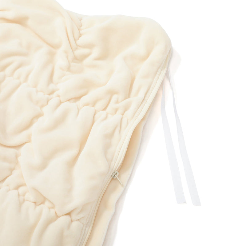 Warmy Square Quilt Duvet Cover Single Ivory