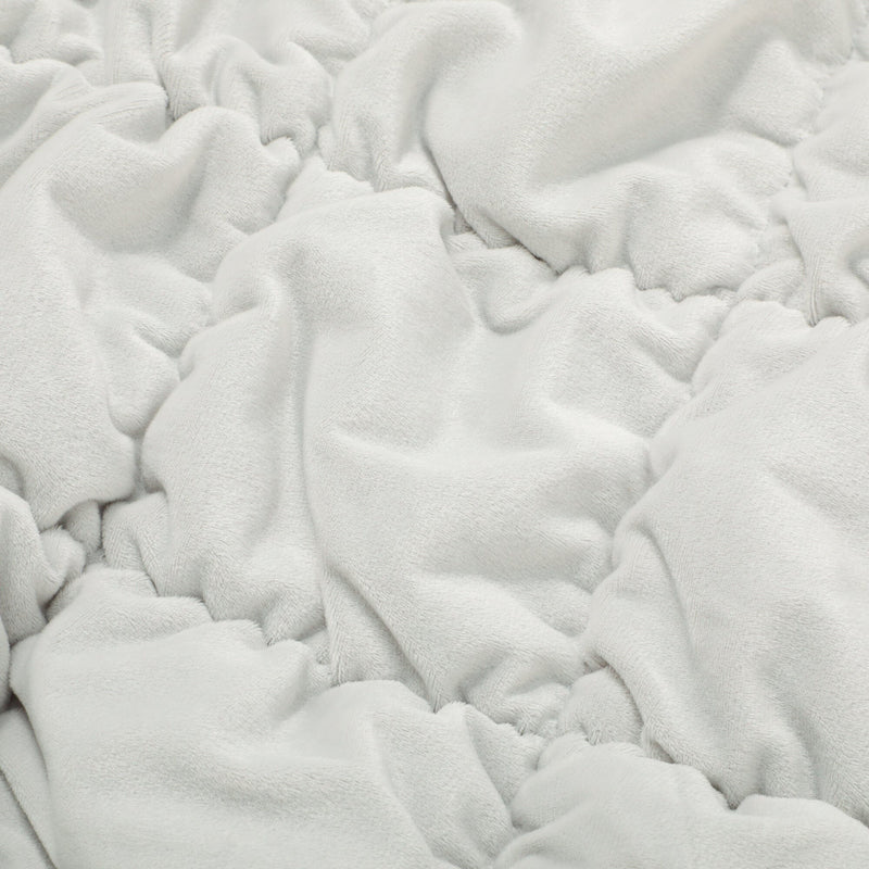 Warmy Square Quilt Duvet Cover Single Gray