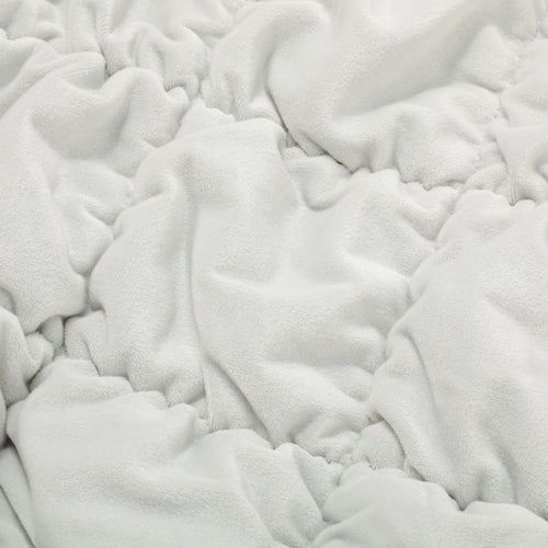 Warmy Square Quilt Duvet Cover Double Gray