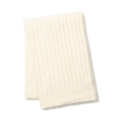 Melty Knit Throw 100X170 White