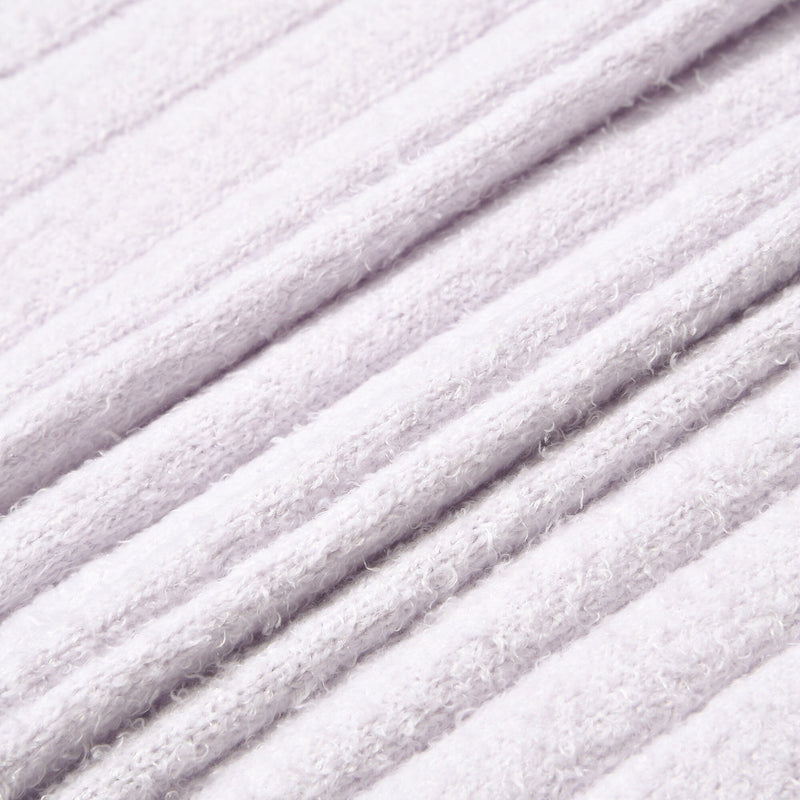 MELTY 針織毛毯100x170淺紫色
