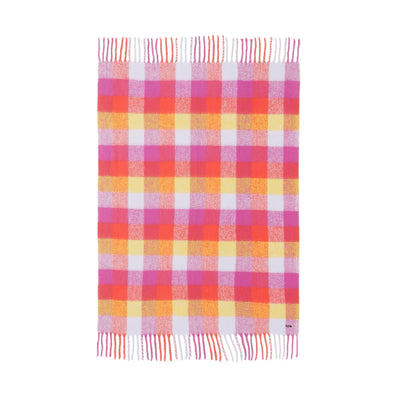 Mohair-style check throw (lap blanket) 1700 x 1300 Multi