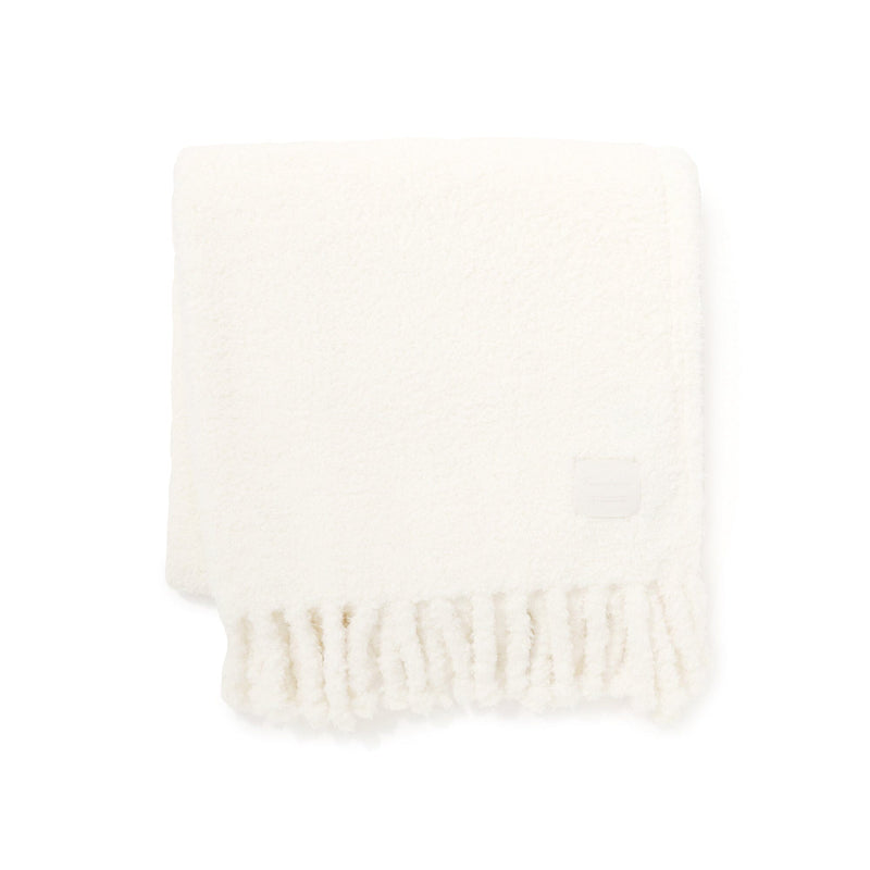 Gordis White Throw (Knee Blanket) 1500 x 800 Ivory