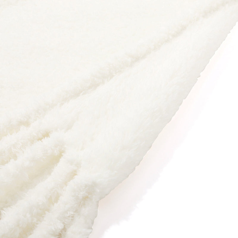 Gordis White Throw (Knee Blanket) 1500 x 800 Ivory