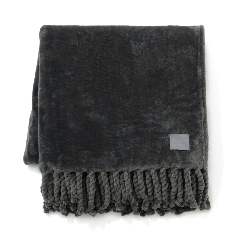 Gordis Smooth Throw (Knee Blanket) 1700 x 1300 Dark Gray