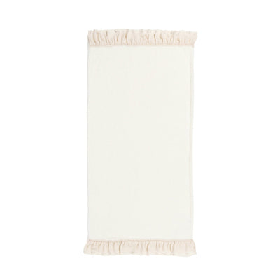 Howamoko Frill Throw (Knee Blanket) 1500 X 800 Ivory