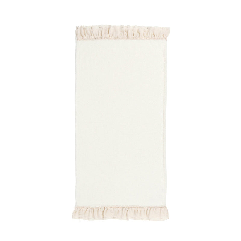 Fuwamoko Frill Throw (Knee Blanket) 1500 x 800 Ivory