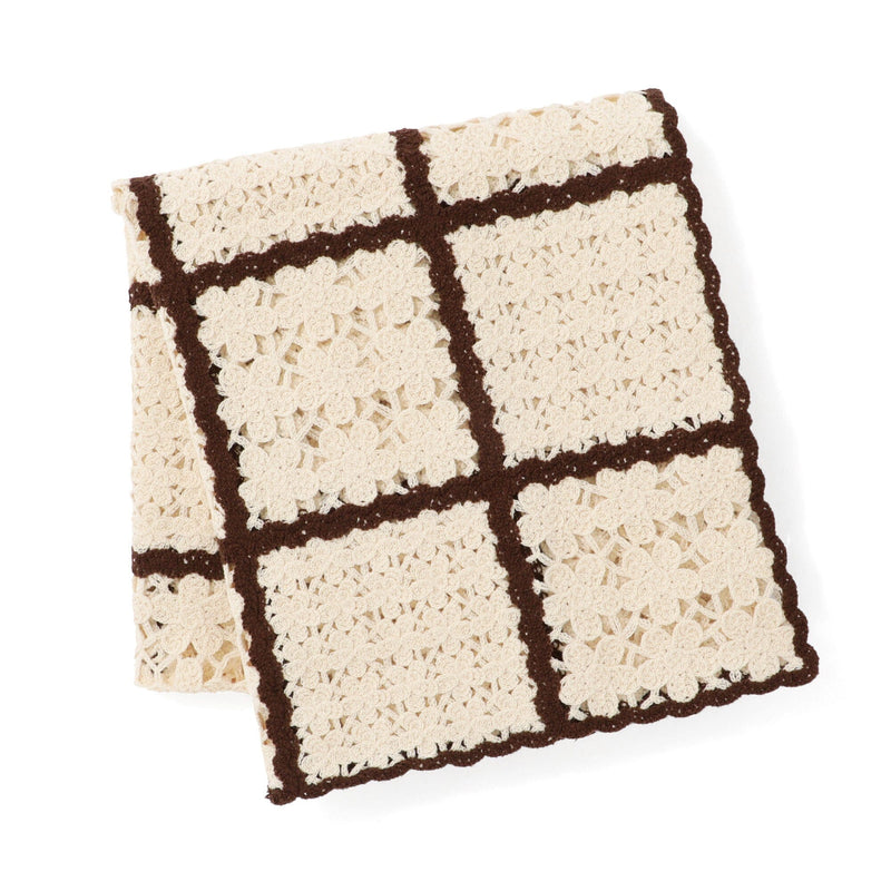 Autumn Flower Crochet Throw (1000x1500mm) Ivory
