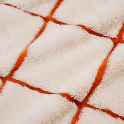 Fur Throw  1700 X 1300 Orange