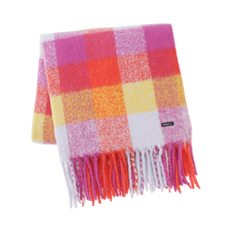 Mohair Style Check Throw  1700 X 1300 Multi