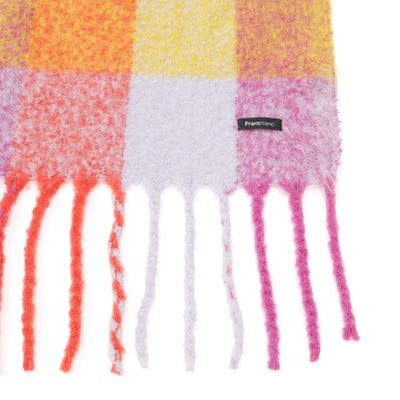 Mohair Style Check Throw  1700 X 1300 Multi