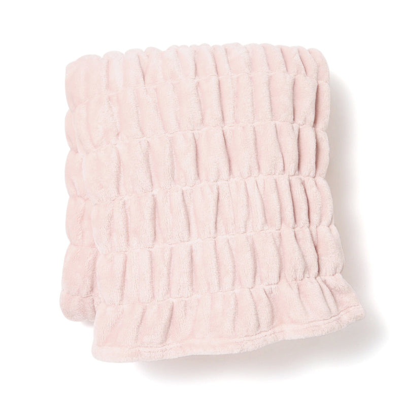 Fluffy Ripple Throw  1700 X 1300 Pink