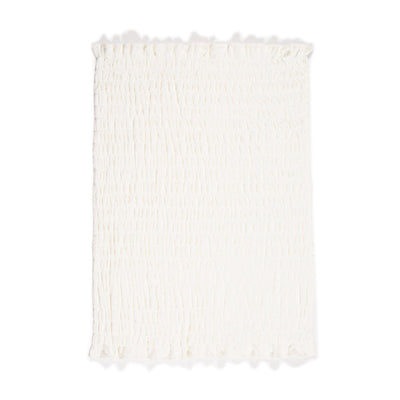 Fluffy Ripple Throw  1700 X 1300 Ivory