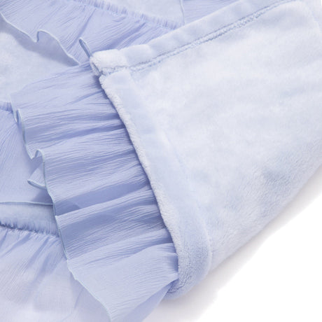 Smooth Frill Throw Medium 1700 X 1300 Light Blue