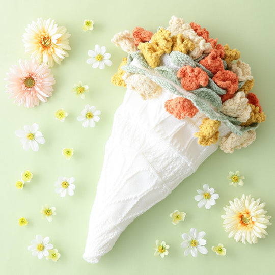 Flower Bouquet Throw  Φ900 Orange