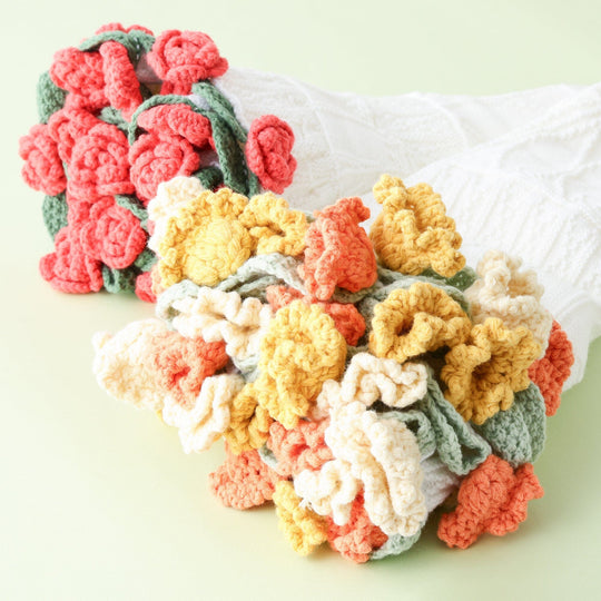 Flower Bouquet Throw  Φ900 Orange
