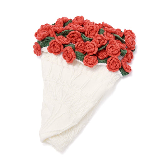 Flower Bouquet Throw  Φ900 Red