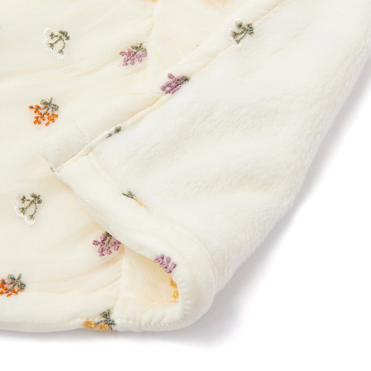 Tulle Embroidery Throw 1400 X 1000 Ivory