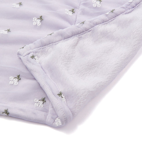 Tulle Embroidery Throw 1400 X 1000 Purple